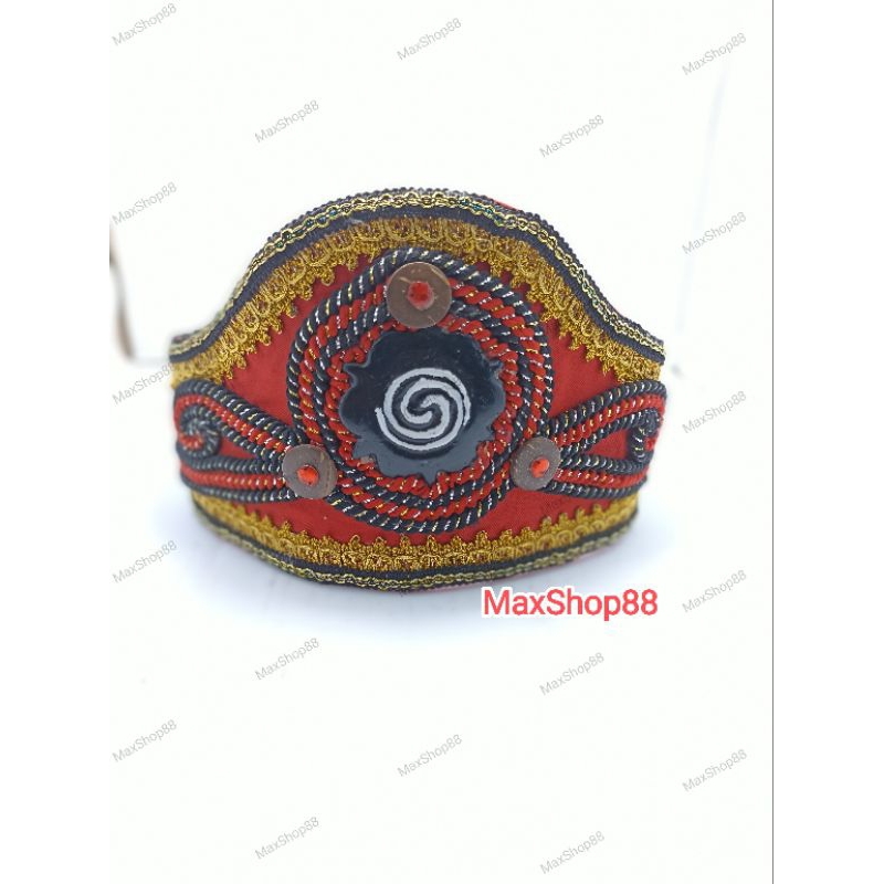 Jual Mahkota Dayak / Topi Adat Suku Dayak Motif Logi Bunga Terong ...