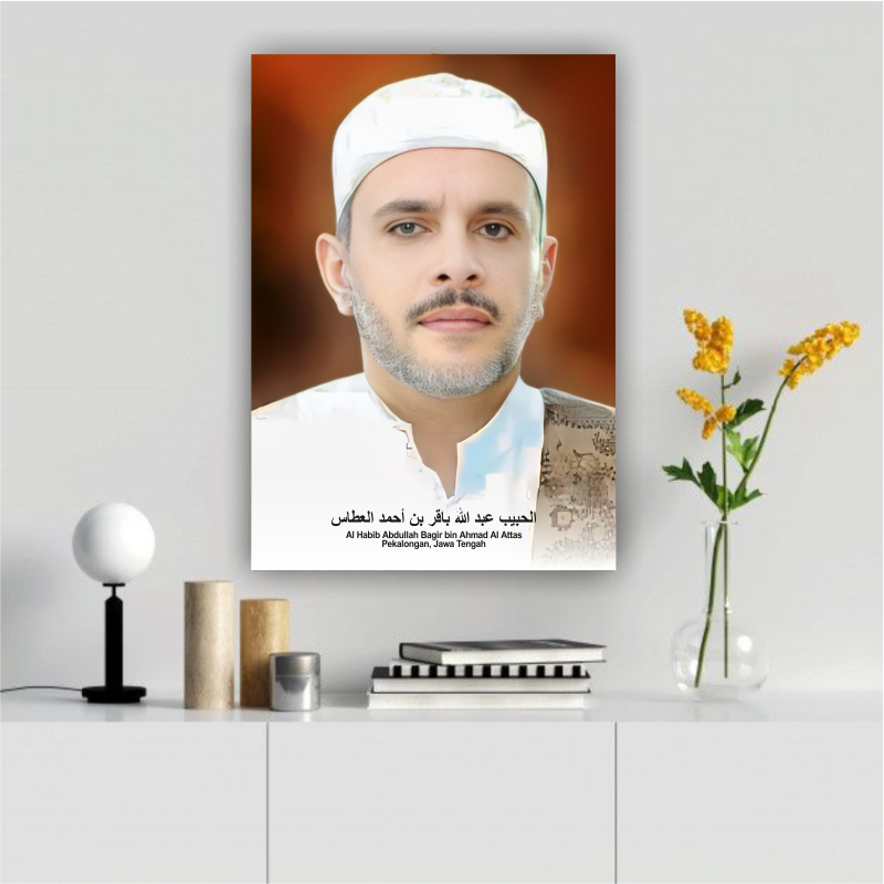 Jual Photo Bingkai Al Habib Abdullah Bagir Bin Ahmad Al Attas