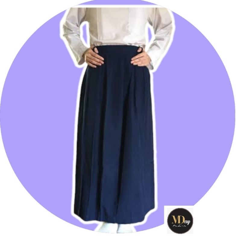 Jual TYAS SERAGAM SEKOLAH ROK RAMPLE PANJANG SMP MTS BIRU PRAMUKA PUTIH ...