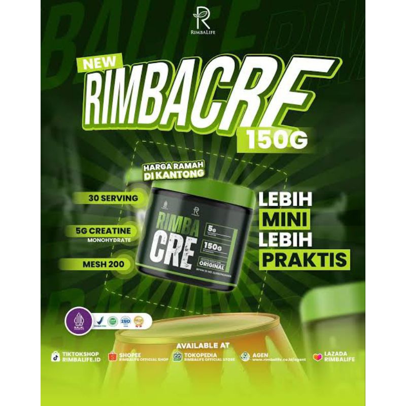Jual Rimba Cre Creatine Monohydrate 150 gr gram | Shopee Indonesia