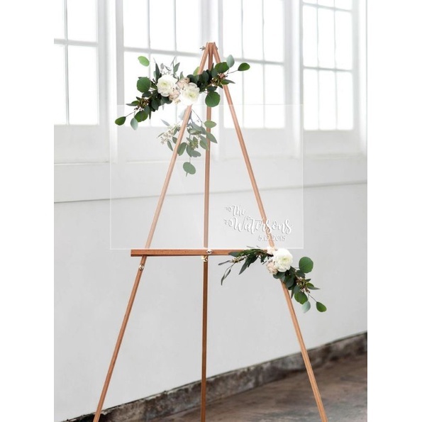 Jual Standing Frame Kayu New Aesthetic 100 cm Standing Poto Kayu ...