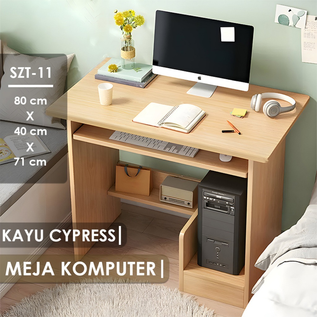 Jual Meja Komputer kayu Cypress Meja Laptop Meja belajar Meja Kerja ...