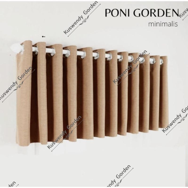 Gorden Poni Blackout Atas Pintu Hordeng Jendela Pintu Tirai Minimalis