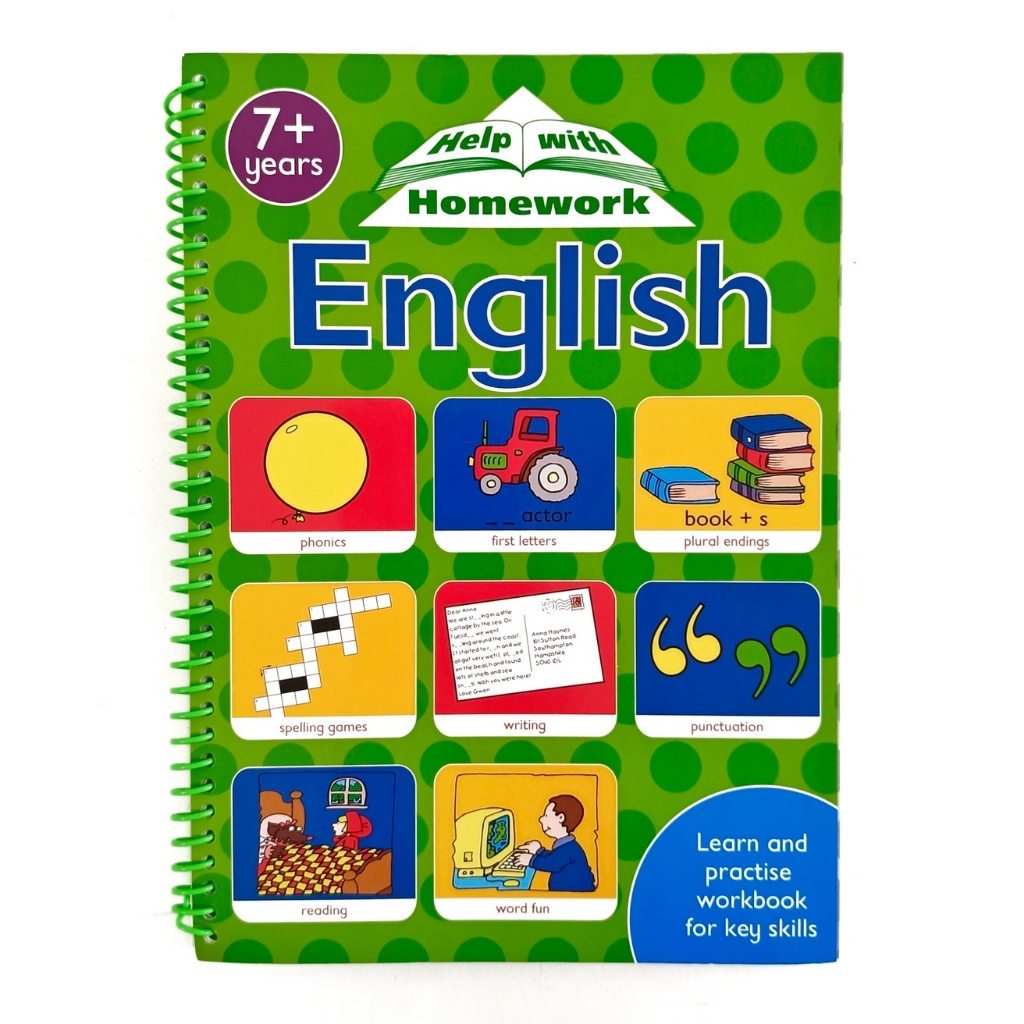 Jual ORIGINAL Help With Homework Spiral 7+ English - Leon Books ...