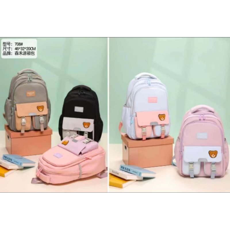Jual TAS RANSEL SEKOLAH CEWEK IMPORT MODEL KOREA | Shopee Indonesia
