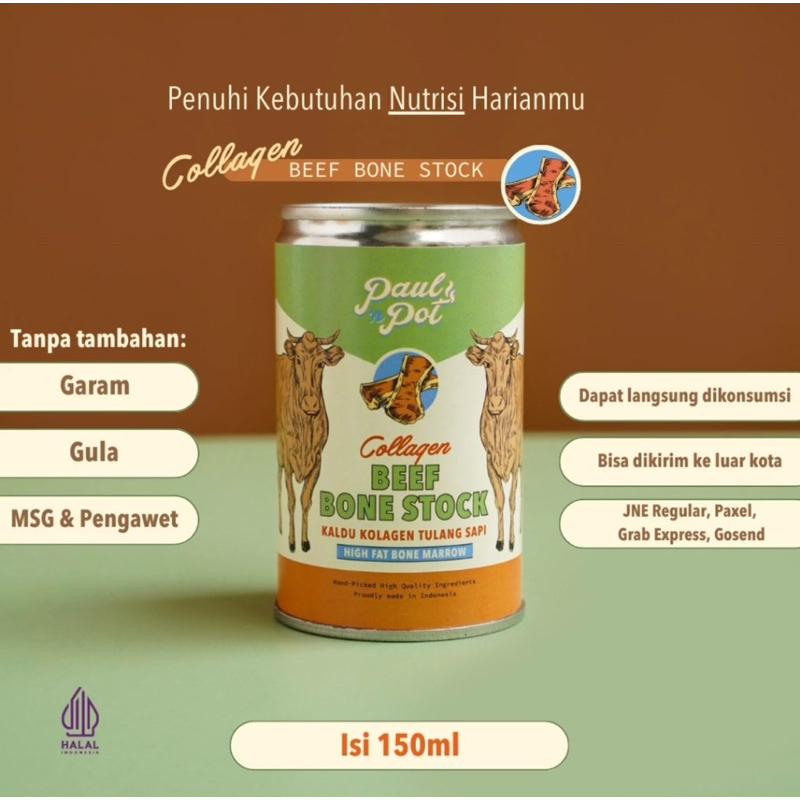 Jual NEW READYSTOCK - FRESHLY MADE PaulnPot Collagen Beef Bone Stock ...