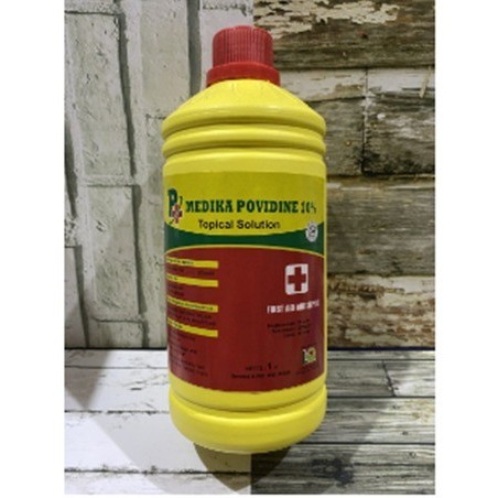 Jual Povidone iodine 1 Liter obat luka Medika povidone 10% topical ...