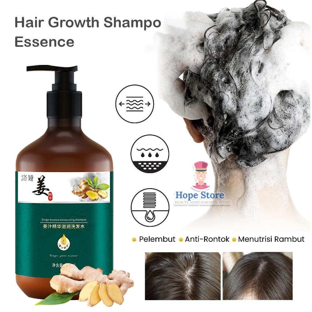 Ginger Essence Shampoo 500ml Shampo Penumbuh Rambut Cepat Shampoo Anti Rontok | AutoStock