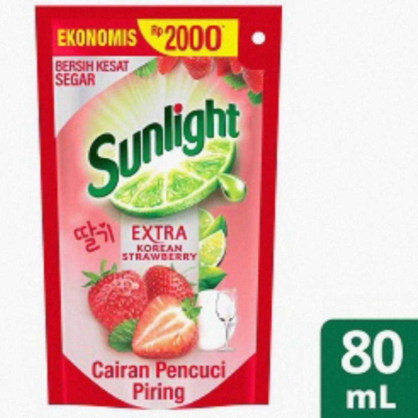 Jual Sunlight Extra Korean strawberry Kemasan 80 ml | Shopee Indonesia