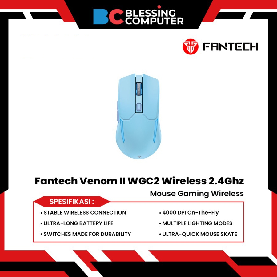 2.4Ghz Wireless Mouse 1200DPI Adjustable Home Office Computer Game