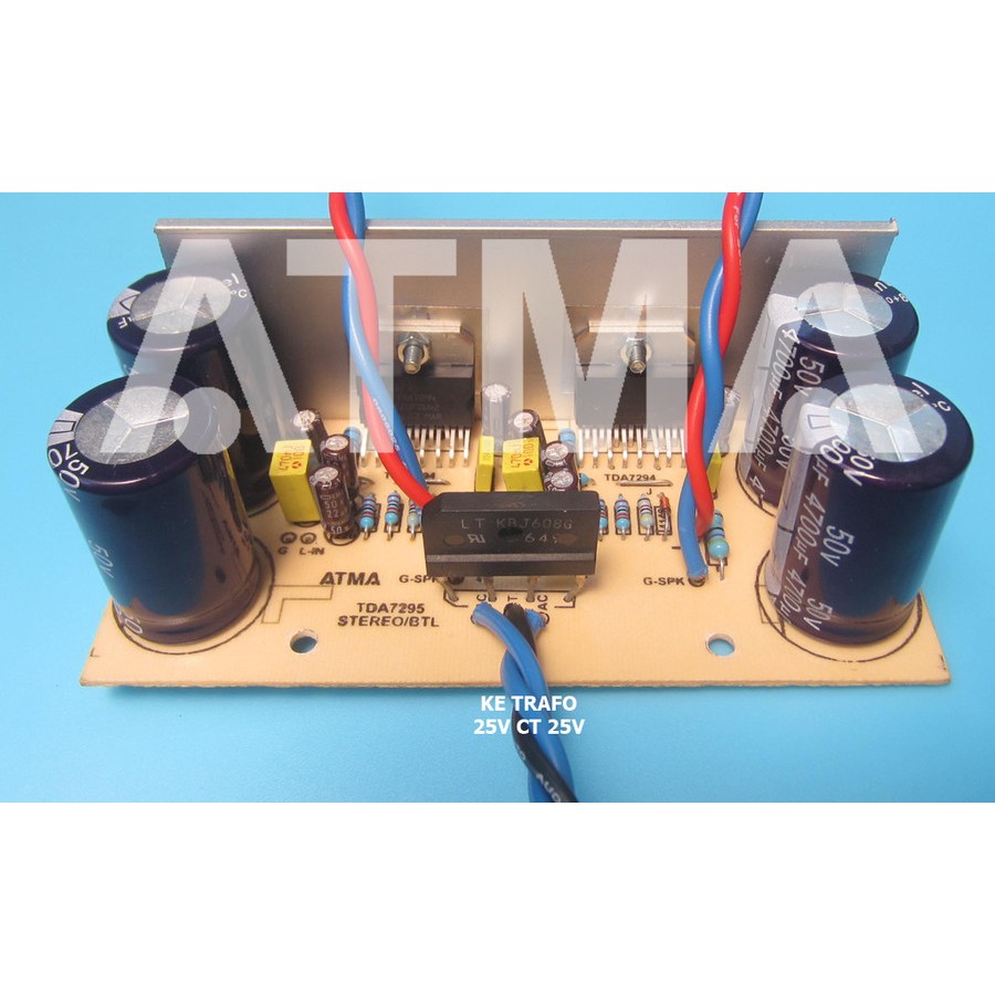 Jual High Quality TDA7294 Stereo BTL Power Amplifier dengan PSU