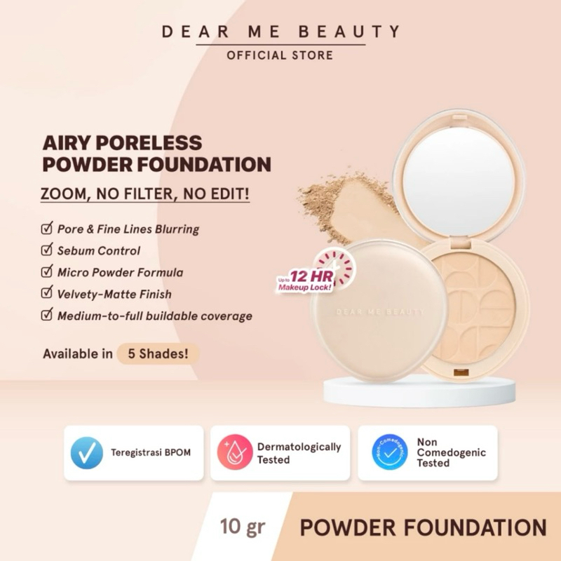 Jual Airy Poreless Powder Foundation - C00 (creme porcelain) | Shopee ...