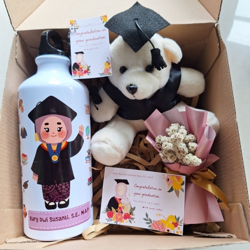 Jual tumblr botol custom hadiah unik graduation wisuda sehari jadi(free ...