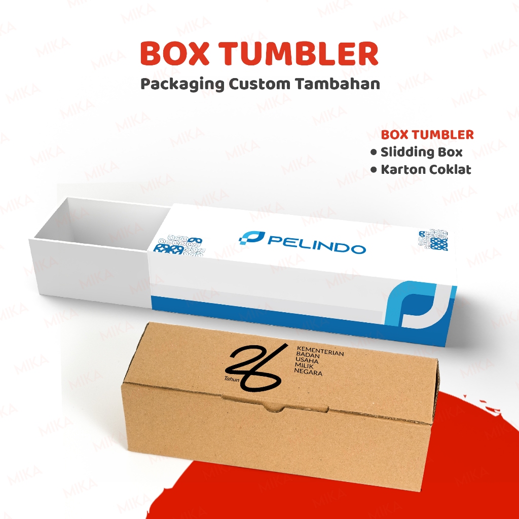 Jual Gift Box Custom Tumbler Hardbox Print UV Packaing Premium Custom ...