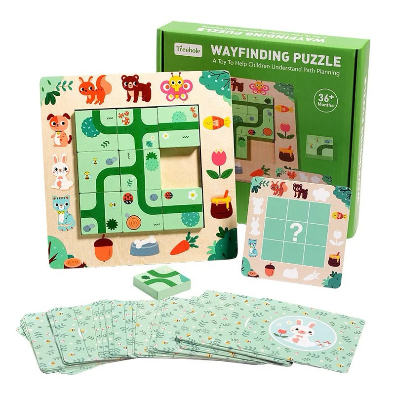 Jual Way Finding Puzzle - Mainan Edukasi Kayu Mencari Jalan Educational ...