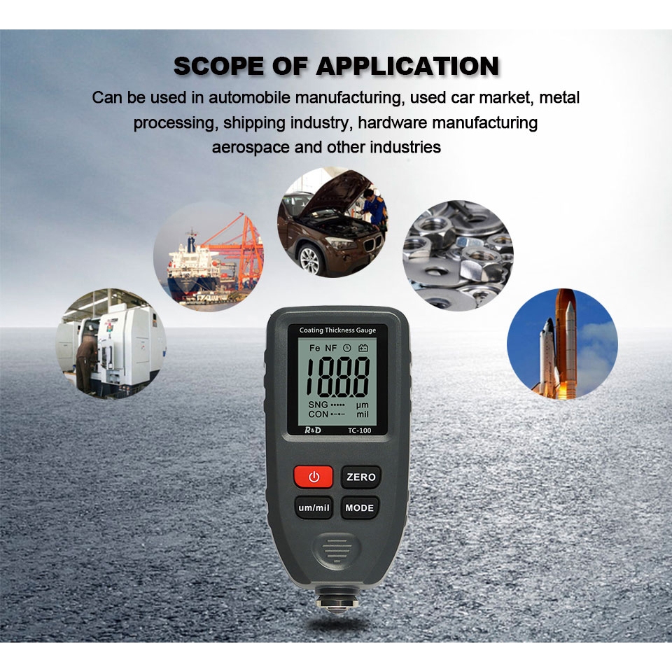Jual Alat Ukur Ketebalan Cat Dempul Mobil Coating Thickness Paint Gauge ...