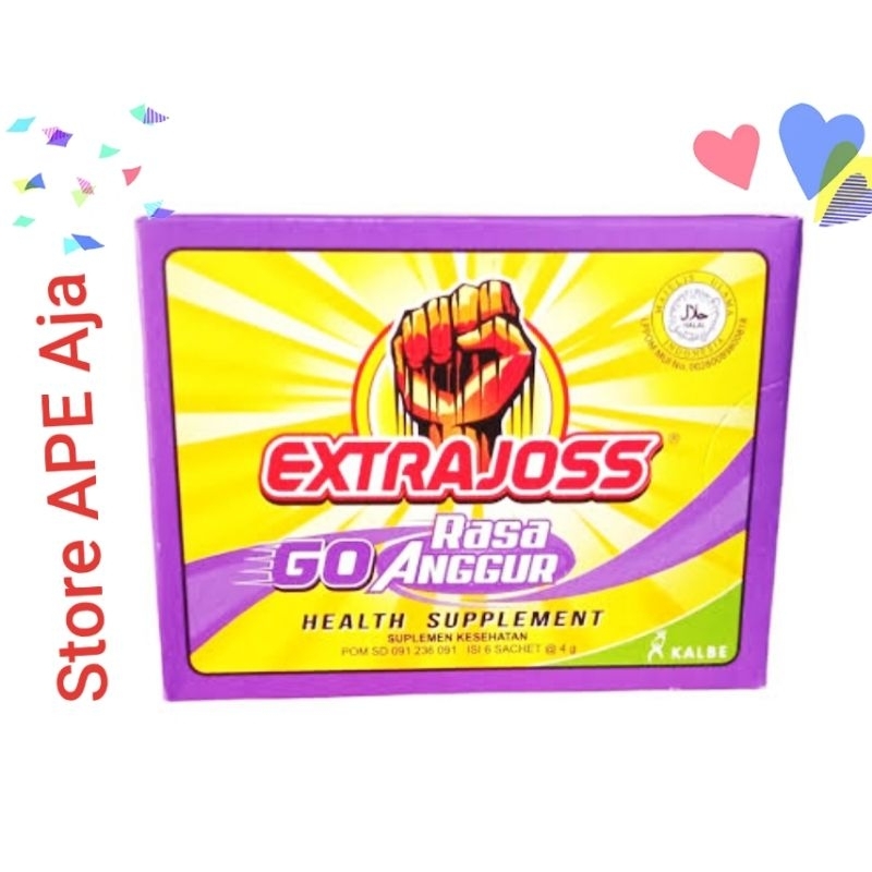 Jual EXTRA JOSS GO RASA ANGGUR ( 4gr X 6 Sachet ) | Shopee Indonesia
