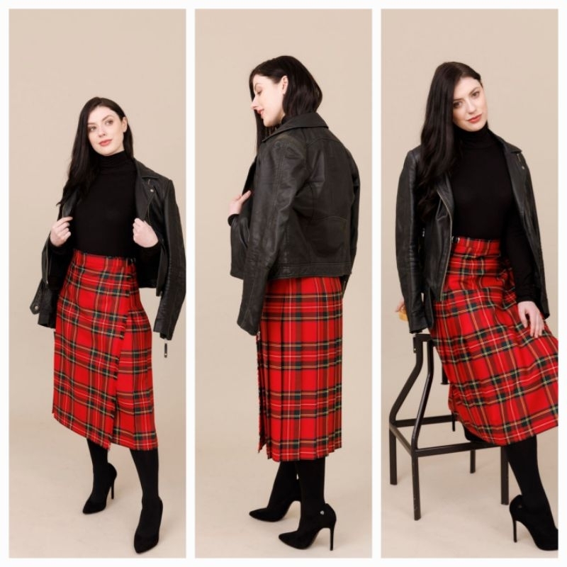 Jual PITLOCHRY scottish tartan kilts skirt rok khas skotlandia | Shopee ...