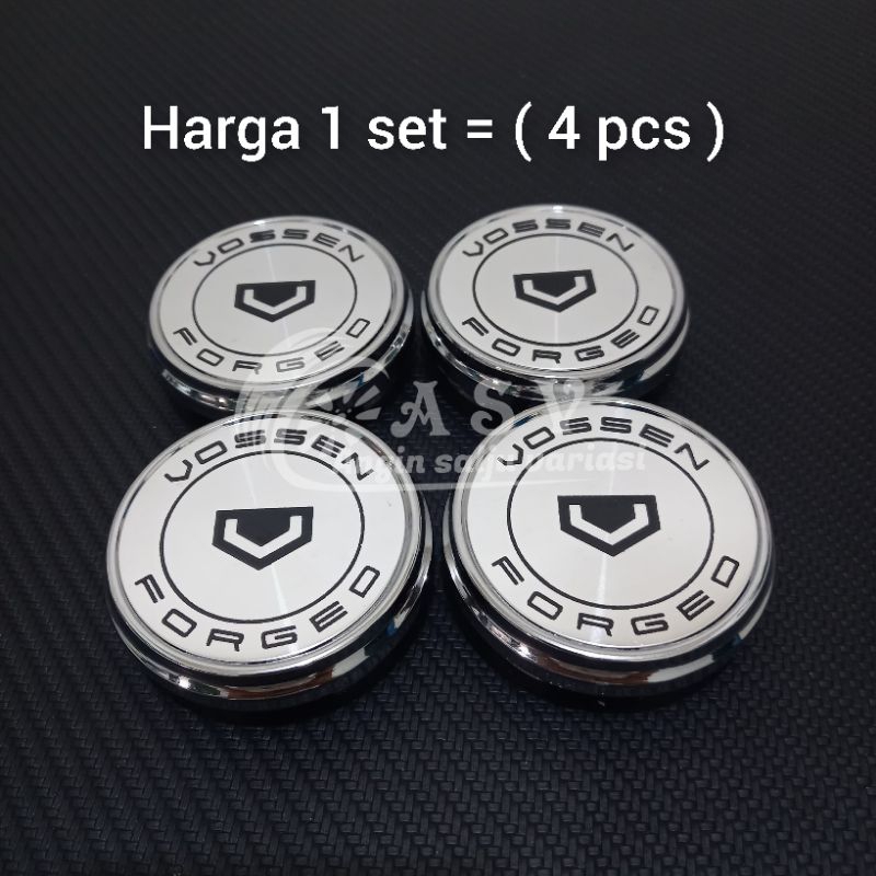 Jual dop roda tutup velg racing mobil variasi vossen logo chrome ...