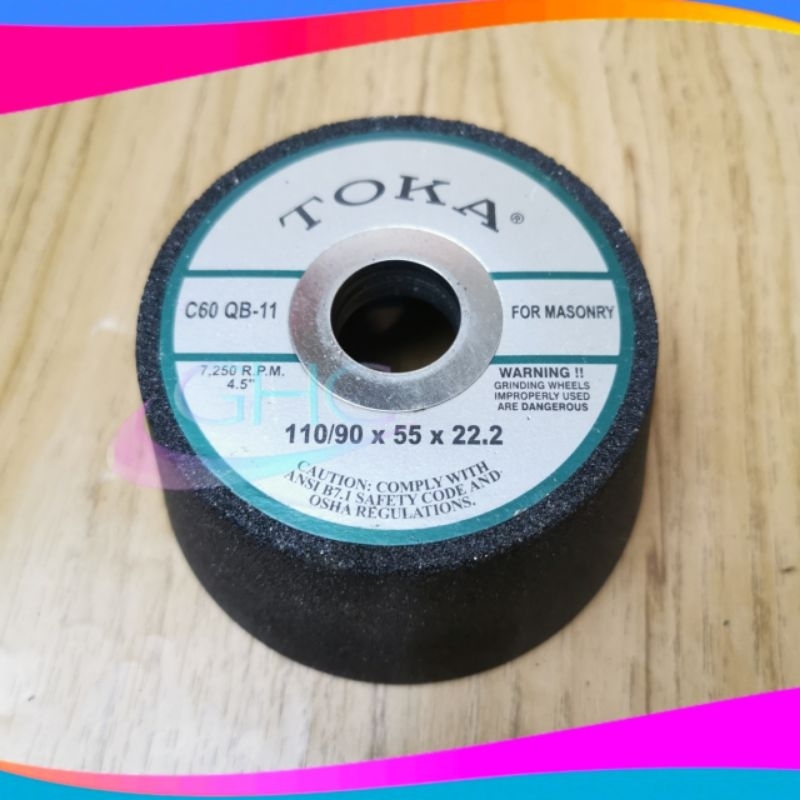 Jual Batu Gerinda Mangkok Asah 4 inch Grit 60 TOKA Gerinda Asah Poles ...