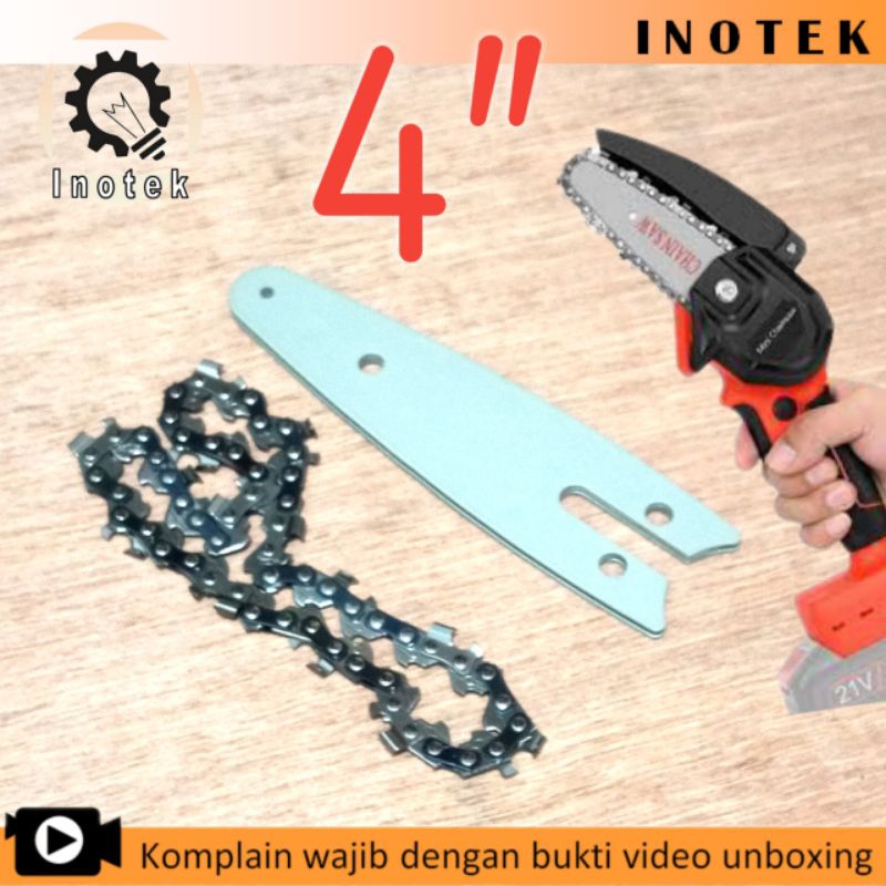 Jual Chainsaw 4 Inch Dan Atau Plat Guidebar Chainsaw Senso Pohon 4 Inch