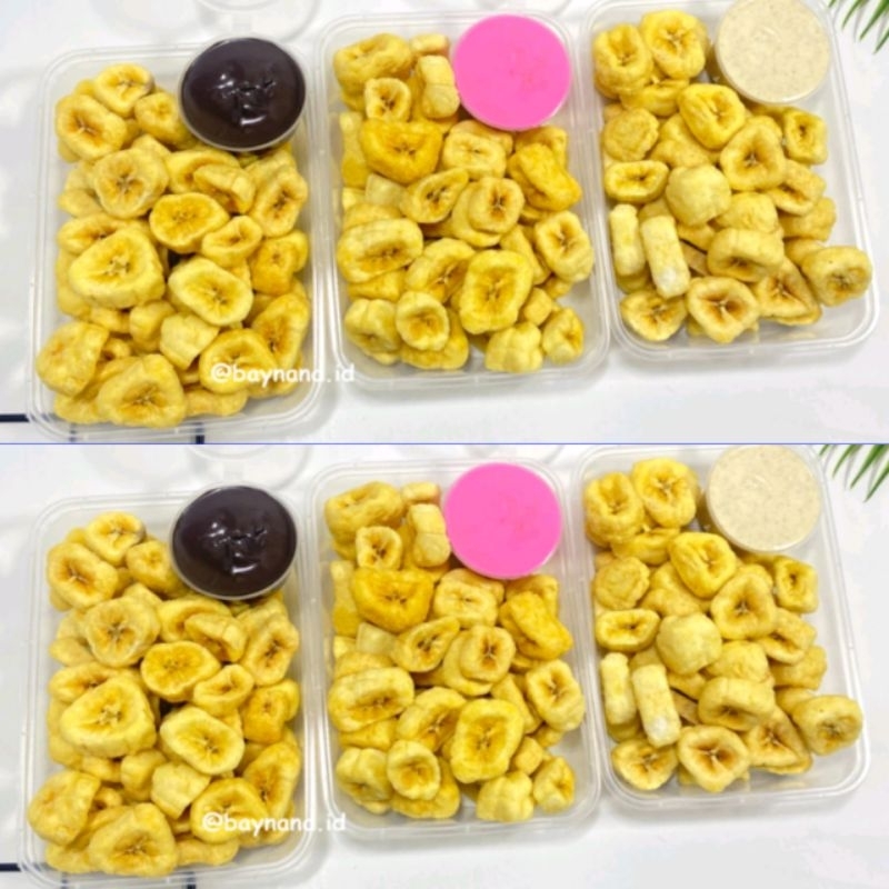 Jual Ghedang gendhut- gedhang crispy-Pisang oven kemasan 500ml berat ...