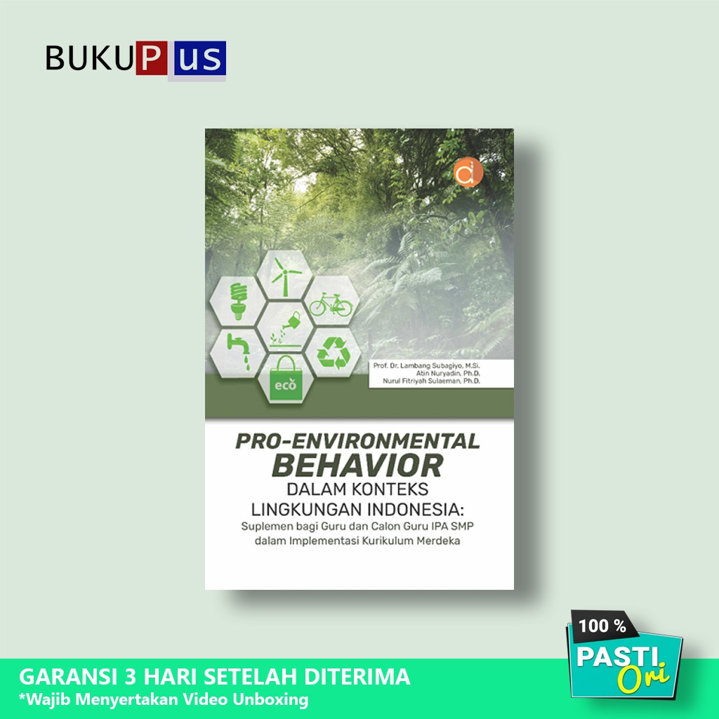 Jual Buku Pro-Environmental Behavior dalam Konteks Lingkungan Indonesia ...
