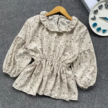 Flower Blouse Bunga Blouse Korean Style Vintage Baju Atasan Wanita
