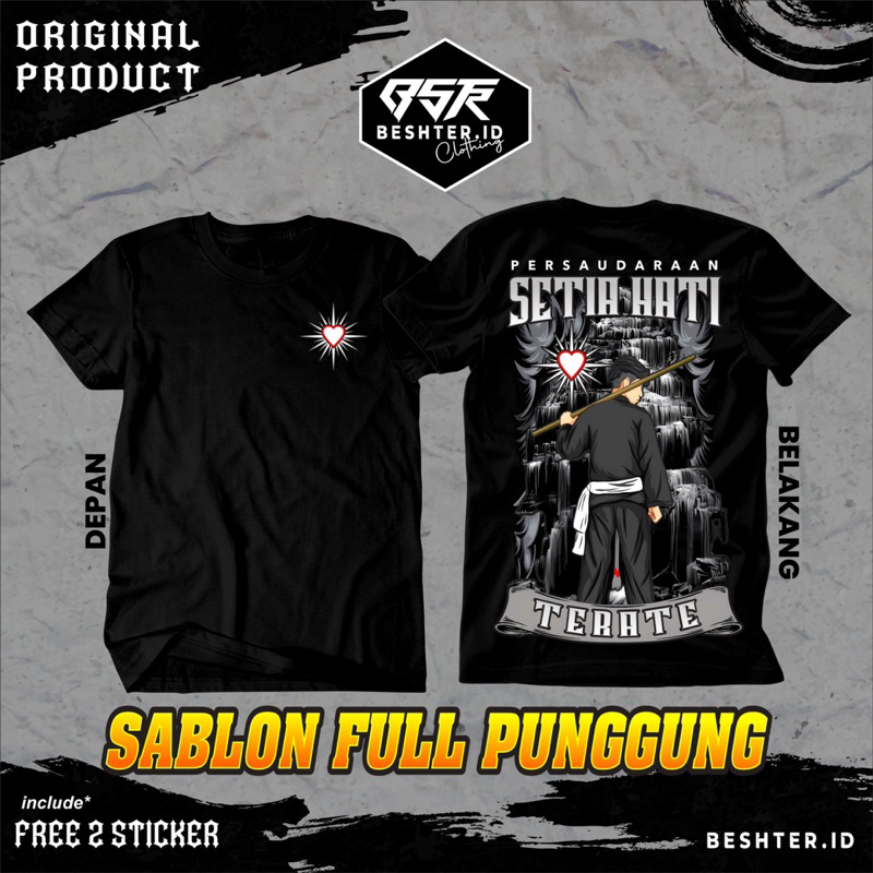 Jual Kaos PSHT Hati Bersinar Full Punggung - Kaos SH Terate Terbaru ...