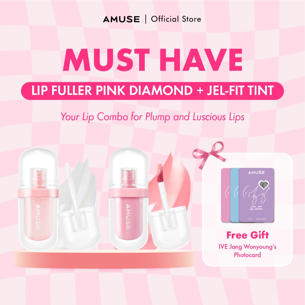 Jual [BUNDLE] AMUSE - Lip Fuller + Jel-Fit Tint | Shopee Indonesia