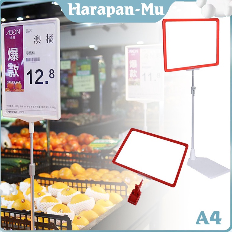 Jual 1set Frame Display Promo Standing Display Pop Frame A4 Papan Promo ...