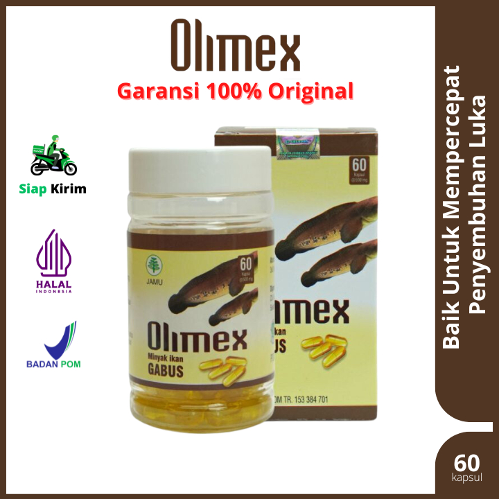 Jual Olimex Kapsul Minyak Ikan Gabus Asli Original Official Store