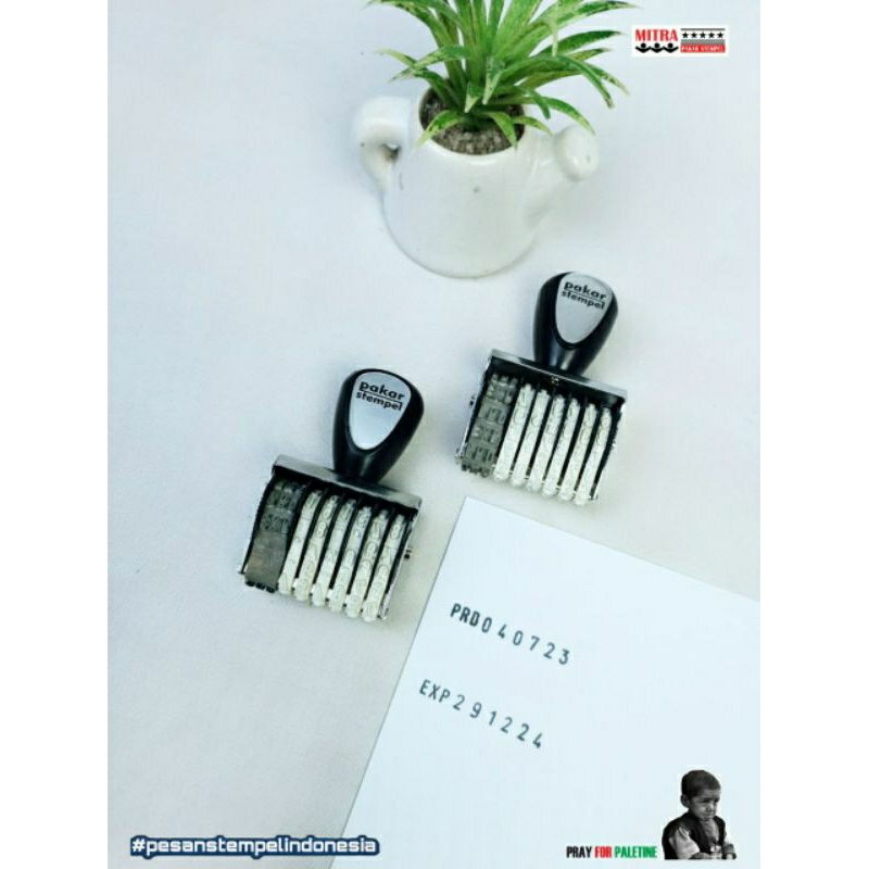 Jual Stempel kode produksi dan kode expired model putar | Shopee Indonesia