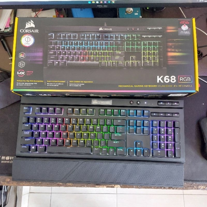 Jual keyboard corsair K68 RGB mechanical gaming | Shopee Indonesia