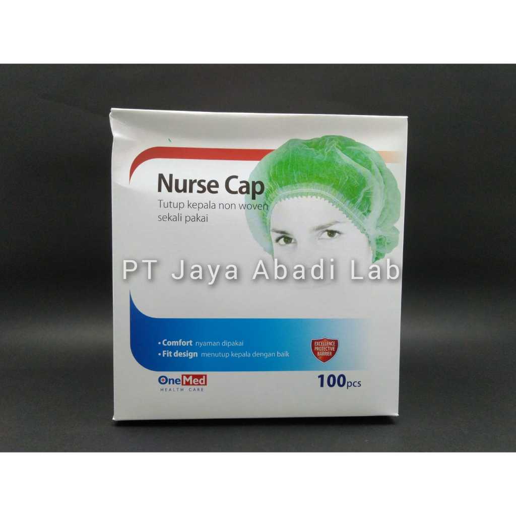 Jual nurse cap penutup kepala medis dokter bidan perawat ONEMED isi 100 ...
