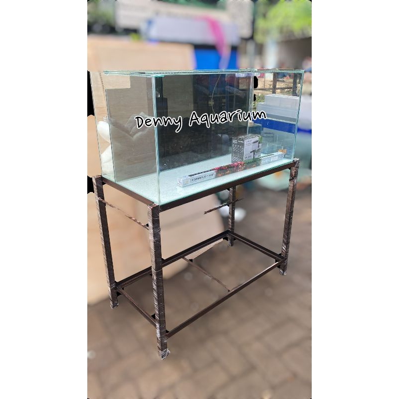 Jual AQUARIUM KACA FILTER BELAKANG UKURAN 80x40x40cm FULLSET SIAP PAKAI ...