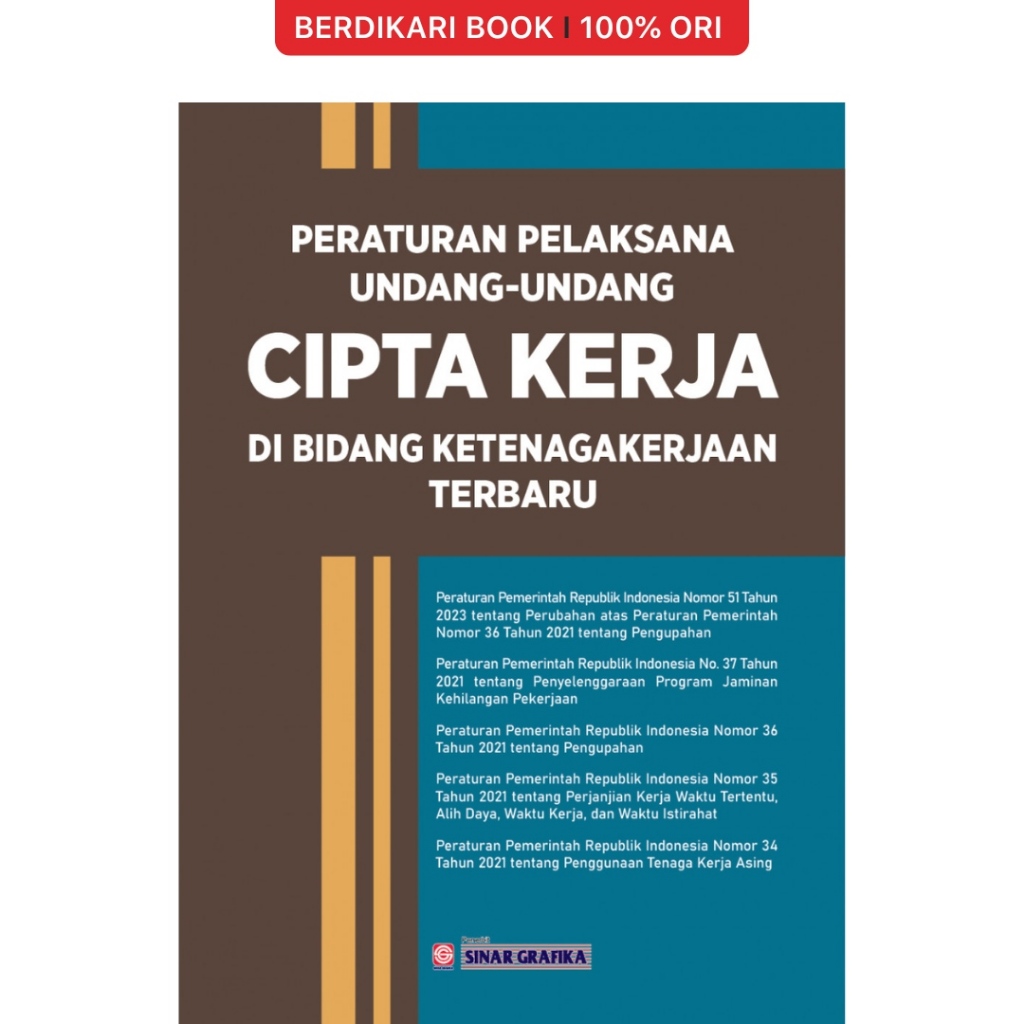 Jual Berdikari - PERATURAN PELAKSANA UU CIPTA KERJA DI BIDANG ...