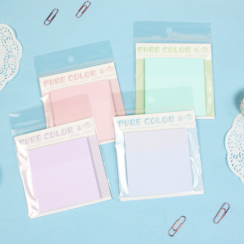Jual Sticky Notes Transparan Pure Color Transparent PET Sticky Notes ...