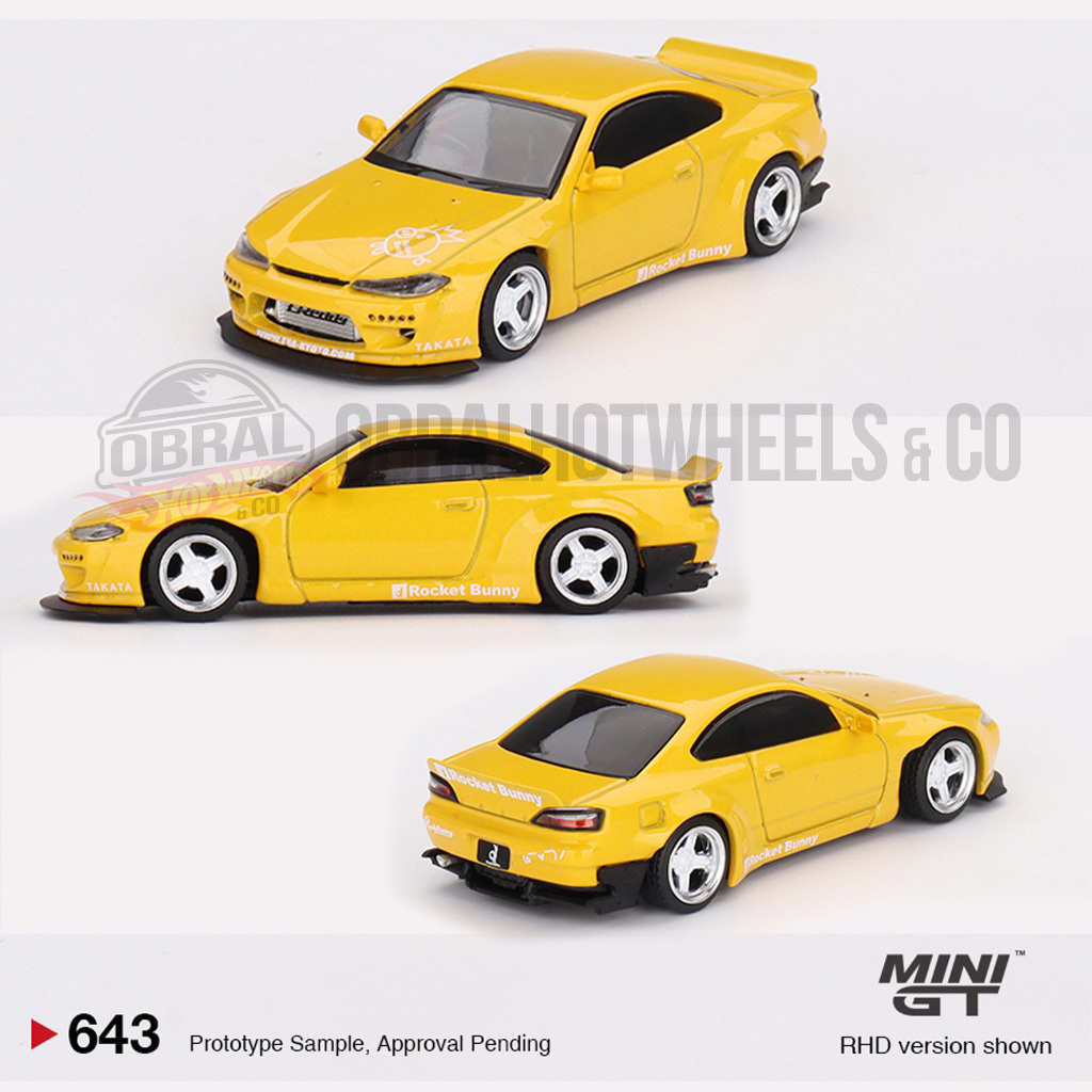 MINI GT 1:64 Nissan Silva (S15) Rocket Bunny – Giallo Bronzo – Edizione Limitata USA