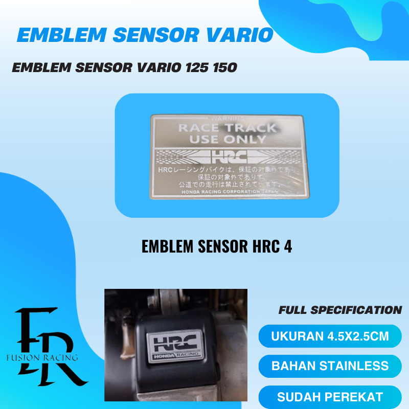 Jual EMBLEM SENSOR VARIO 125 150 STAINLESS TEBAL PREMIUM | Shopee Indonesia