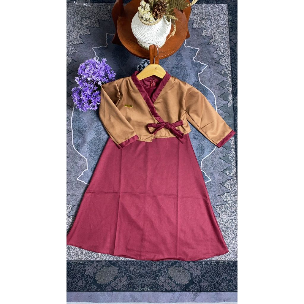 Jual Hanbok korea anak perempuan modern dress gaun muslim umur 1-8