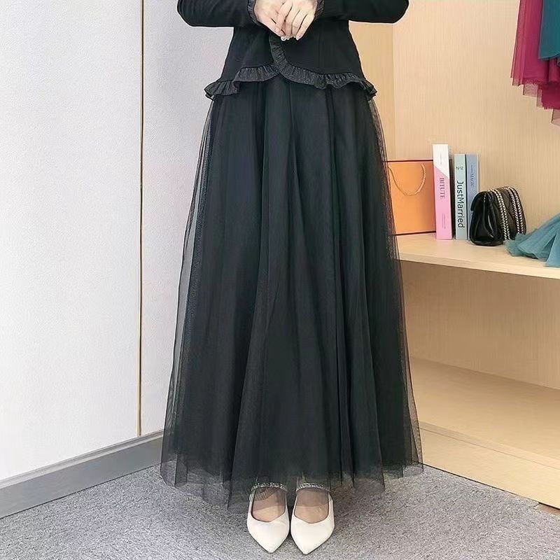 Jual Rok Tile Panjang Muslim 3 Lapis/Rok Jaring Tutu Dewasa Premium 95 ...