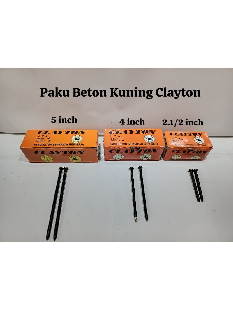 Jual Paku Beton Kuning Clayton/harga per kotak | Shopee Indonesia
