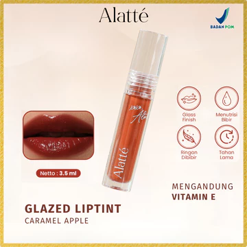 Alatte Glazed Liptint Glossy Caramel Apple Long Lasting Mint Sensation