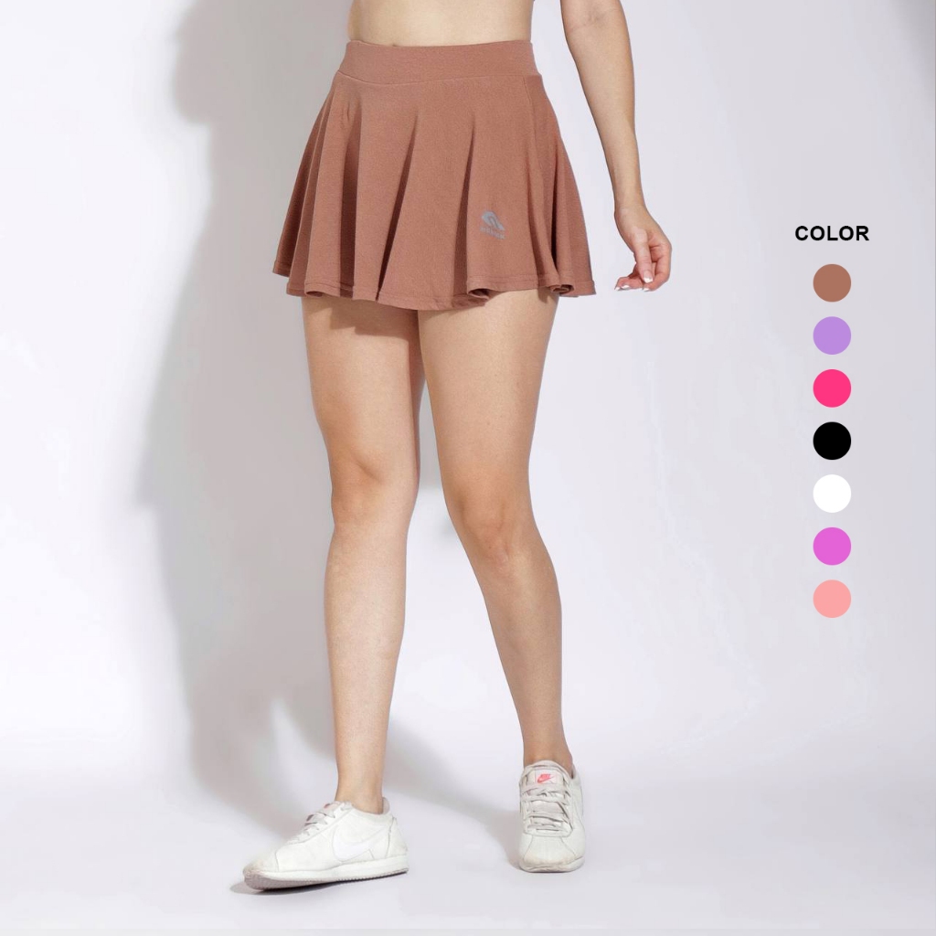 Jual MANIAK Rok Legging Pendek High Waist Olahraga Wanita Skirt Flare ...