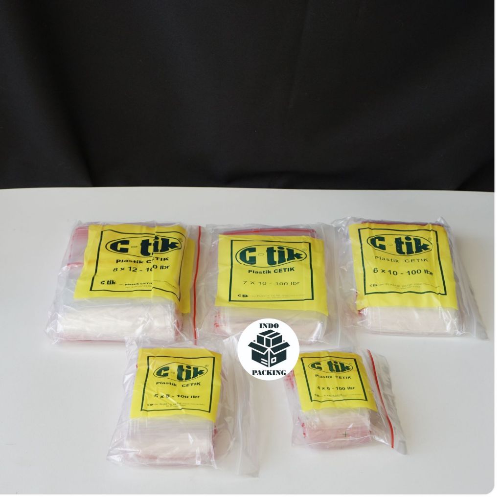 Jual C-Tik 5x8cm / Plastik Ctik Cetik Klip Kelip Plastik Saus Kecil 5x8 ...