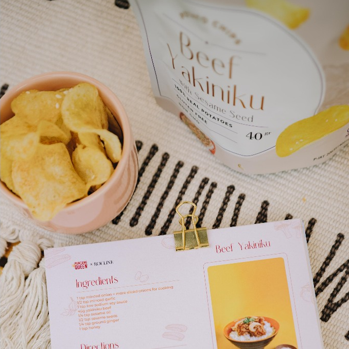 Jual Munching Queen x Rouline - Gourmet Potato Chips Series Beef ...