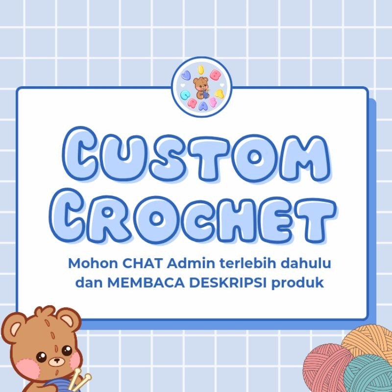 Jual CUSTOM CROCHET | RAJUTAN CUSTOM | MADE BY REQUEST | Shopee Indonesia