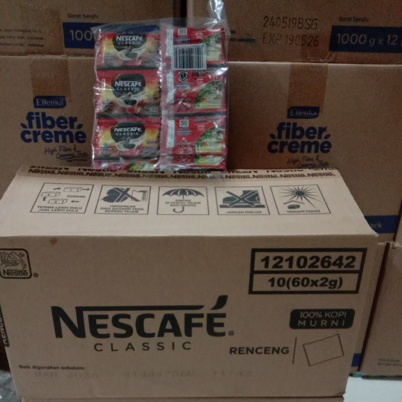 Jual Kopi Nescafe Classic Sachet 2 Gram Harga 1 Dus Isi 10 Pack 60