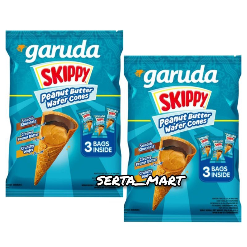 Jual Garuda Skippy Wafer Cones Peanut Butter 45gr | Shopee Indonesia